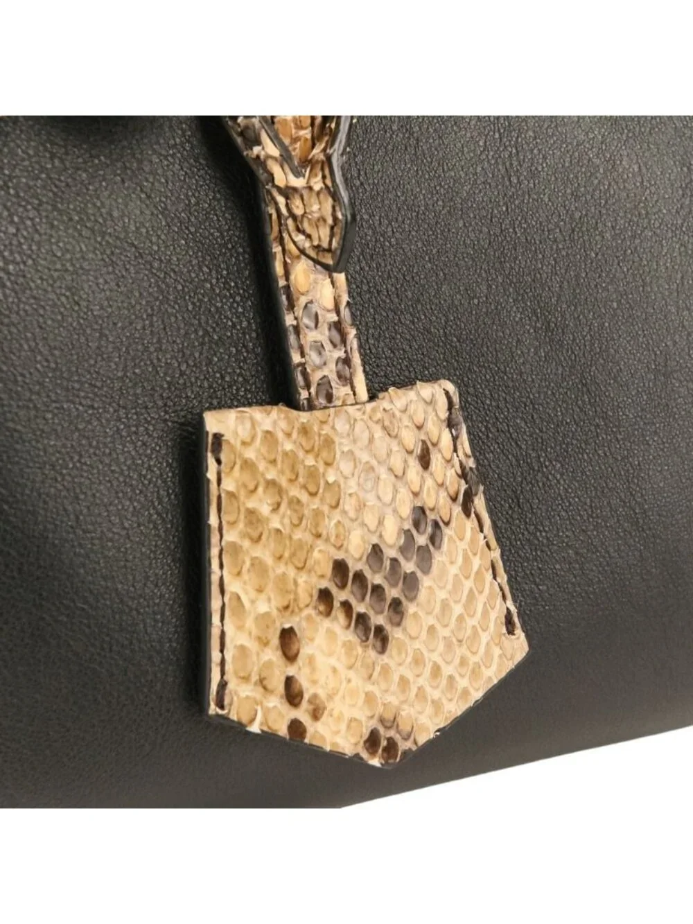Fendi by the Way Leather Mini Shoulder Bag Clutch Black